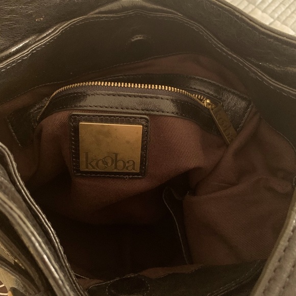 Kooba Black Shoulder Hobo Buckle Detail Vintage - Picture 4 of 6